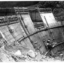 Construction of the Bullards Bar Dam