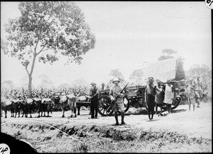 Arrival of missionary Reusch, Arusha, Tanzania, 1923