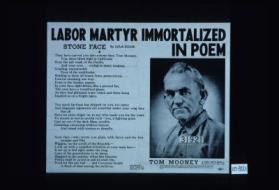 Labor martyr immortalized in poem. "Stone Face" by Lola Ridge ... [poem]