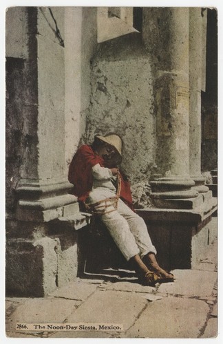 The noon-day siesta, Mexico