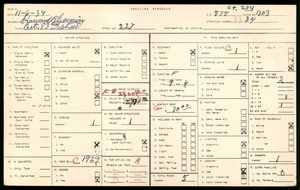 WPA household census for 227 East 83rd Street, Los Angeles County