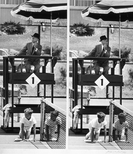 Tennis umpire, Mill Valley Tennis Club, California