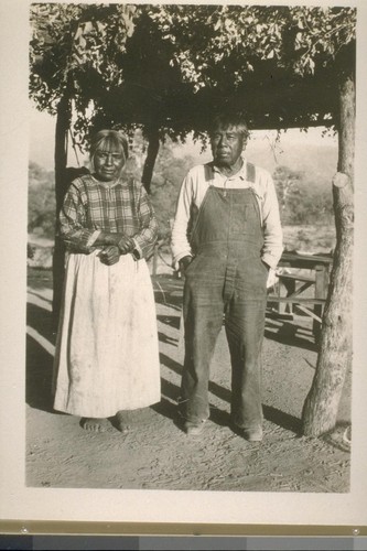 Charley Joe and his wife; 1930; 6 prints, 6 negatives