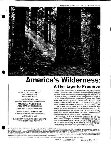 Sierra Club Board of Directors meeting minutes 1967