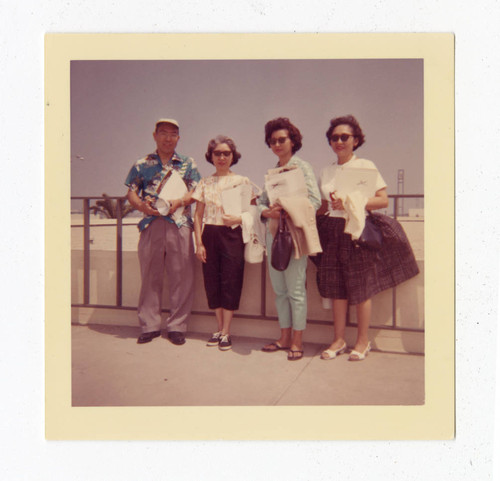 John and Emiko Katayama with Joyce Terry Mori and Fumiko Saito at the beach