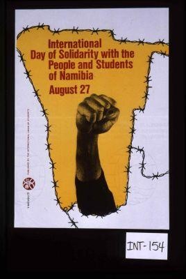 International Day of Solidarity with the people and students of Namibia, August 27