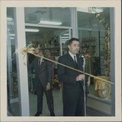 Opening day of the Golden Home Shop, Petaluma, California, 1965