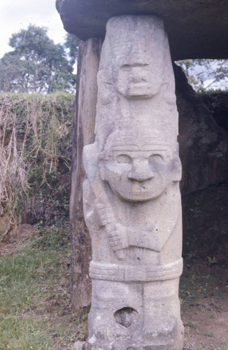 Guardian stone statue, San Agustín, Colombia, 1975