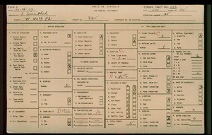 WPA household census for 865 W 40TH PL, Los Angeles County