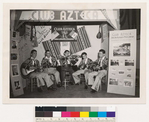 Bobby Telles with band at Club Azteca, San Quentin