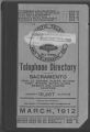 Telephone Directory, Sacramento 1912
