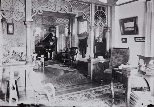 Photograph of the interior of the French residence