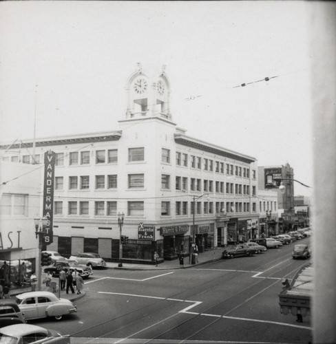 R. Lutes photograph of the Spurgeon Building in Santa Ana