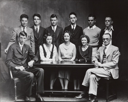 Mary A. Smart photograph of the Santa Ana Junior College Executive Board, second semester, 1930-31