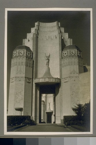 One of the South Towers - entrance homes and gardens, morning