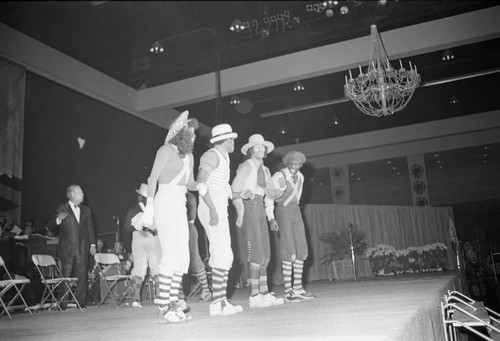 The Lockers performing at an event for Tom Bradley, Los Angeles, 1974