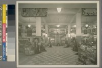 The John Breuner Furniture Co. Oakland. [Interior, staircase with iron railing.]