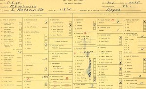 WPA household census for 118 S MATHEWS, Los Angeles