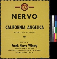 Nervo California angelica : alcohol 20% by volume