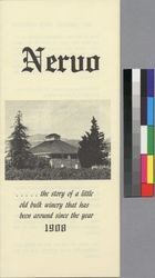 Nervo : the story of a little old bulk winery that has been around since the year 1908