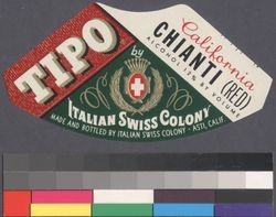 Tipo California Chianti (red) : alcohol 12% by volume