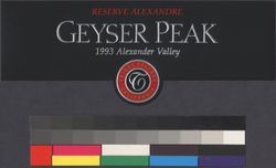 Geyser Peak Reserve Alexandre 1993 Alexander Valley