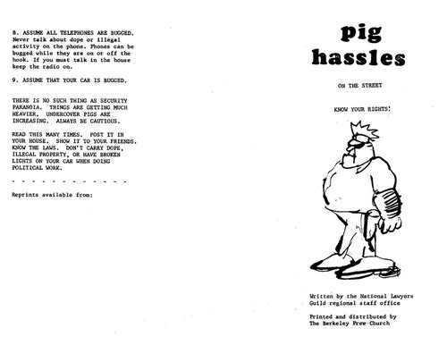 Pig Hassles on the Street. Know Your Rights!
