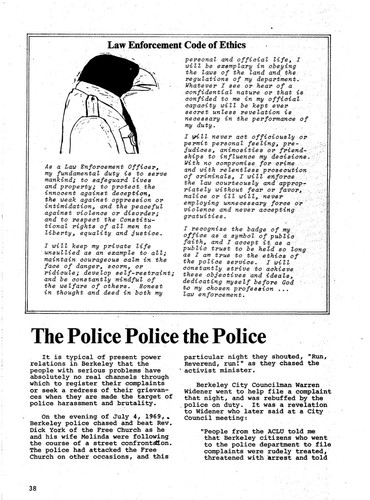 The Police Police the Police, To Stop a Police State