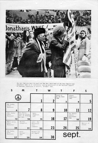 Free Church Calendar 1970