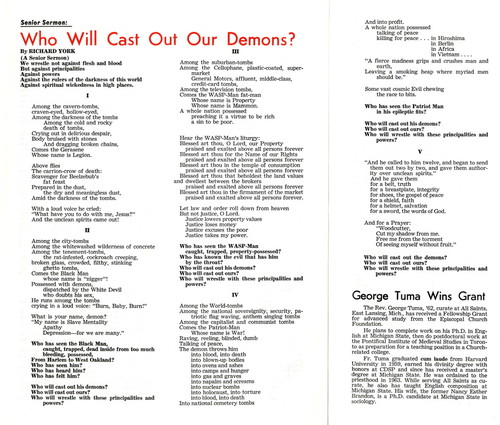 "Who will cast out our demons?