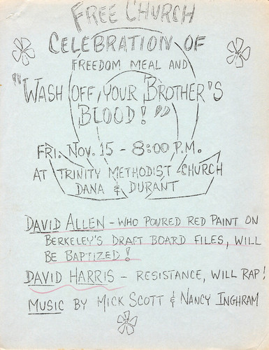 Free Church Celebration of Freedom Meal and Wash Off Your Brother's Blood, November 15, 1968