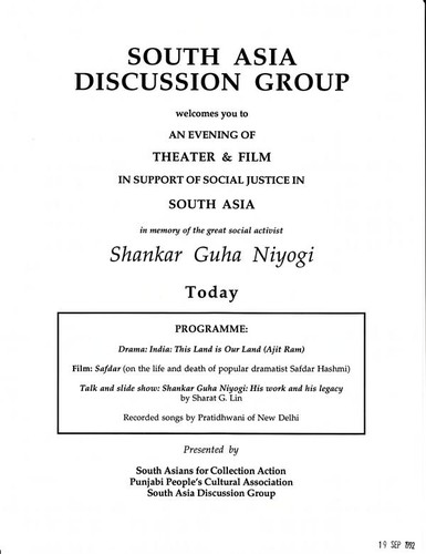 South Asia discussion group