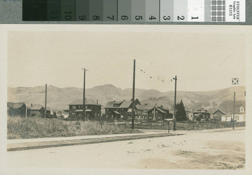 Berkeley hills from Derby Street, 1912