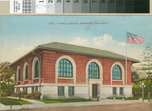 Berkeley Public Library, Carnegie building, 1905-1929