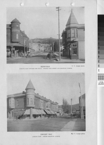 Berryman Street, 1897; Dwight Way, 1897