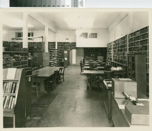 Berkeley Public Library, temporary quarters, 1930, Main Reading Room