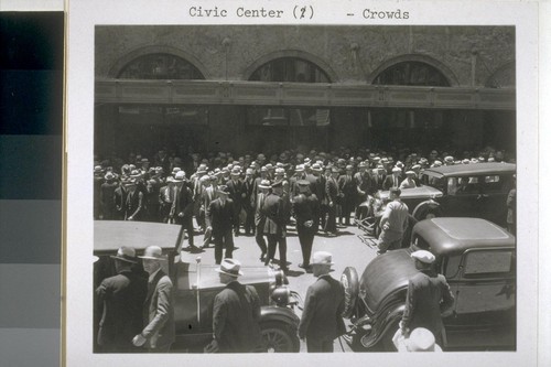 Civic Center [?] - crowds