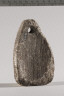 Chumash incised steatite comal / pendant