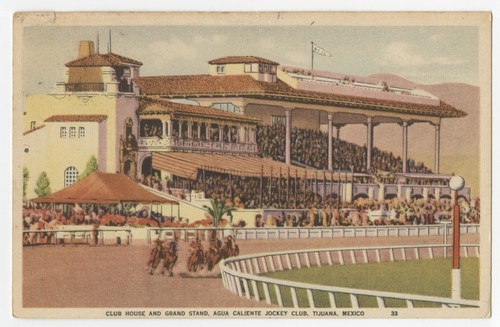 Club House and Grand Stand, Agua Caliente Jockey Club, Tijuana, Mexico