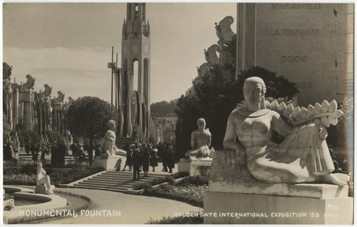 Monumental fountain Golden Gate International Exposition