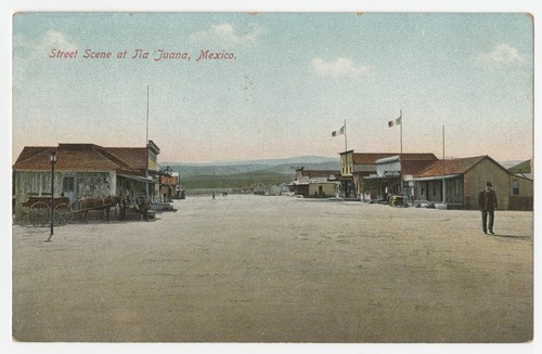 Street scene at Tia Juana, Mexico