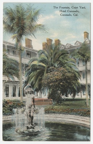 The fountain, Court Yard, Hotel Coronado, Coronado, Cal