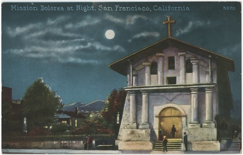 Mission Dolores at Night, San Francisco, California