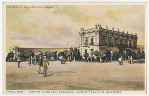 Kern and Tulare counties building. Approach to La Via de los Estados