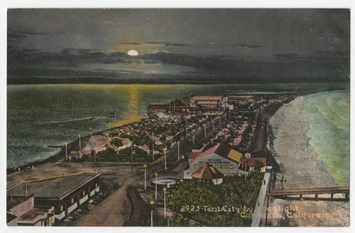 Tent City by moonlight, Coronado, California