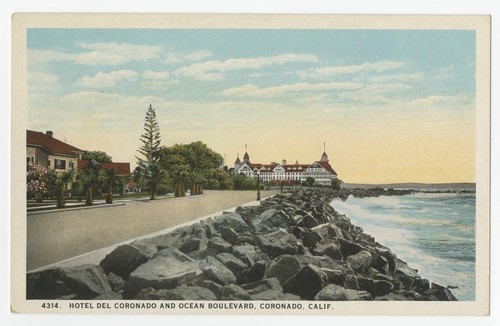 Hotel del Coronado and Ocean Boulevard, Coronado, Calif