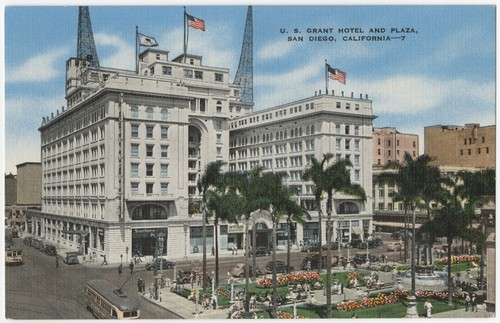 U.S. Grant Hotel and plaza, San Diego, California