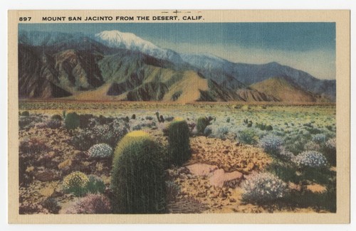 Mount San Jacinto from the desert, Calif