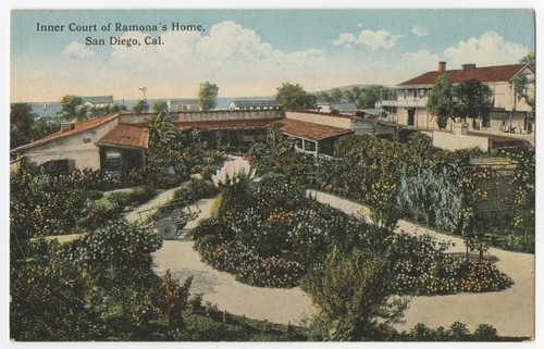 Inner Court of Ramona's home, San Diego, Cal