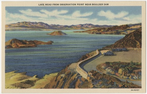 Lake Mead from Observation Point Near Boulder Dam